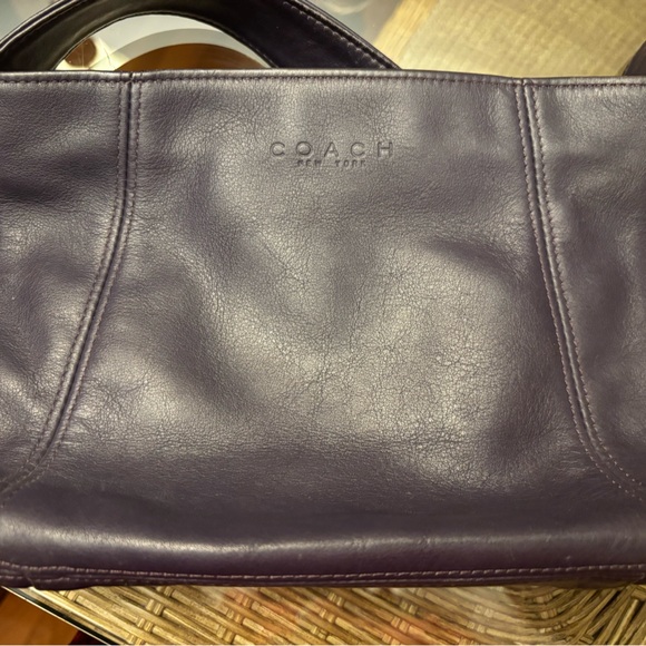 Coach Lexington Purple Leather Zip Crossbody Made In Dr Style 4186 - Picture 7 of 11